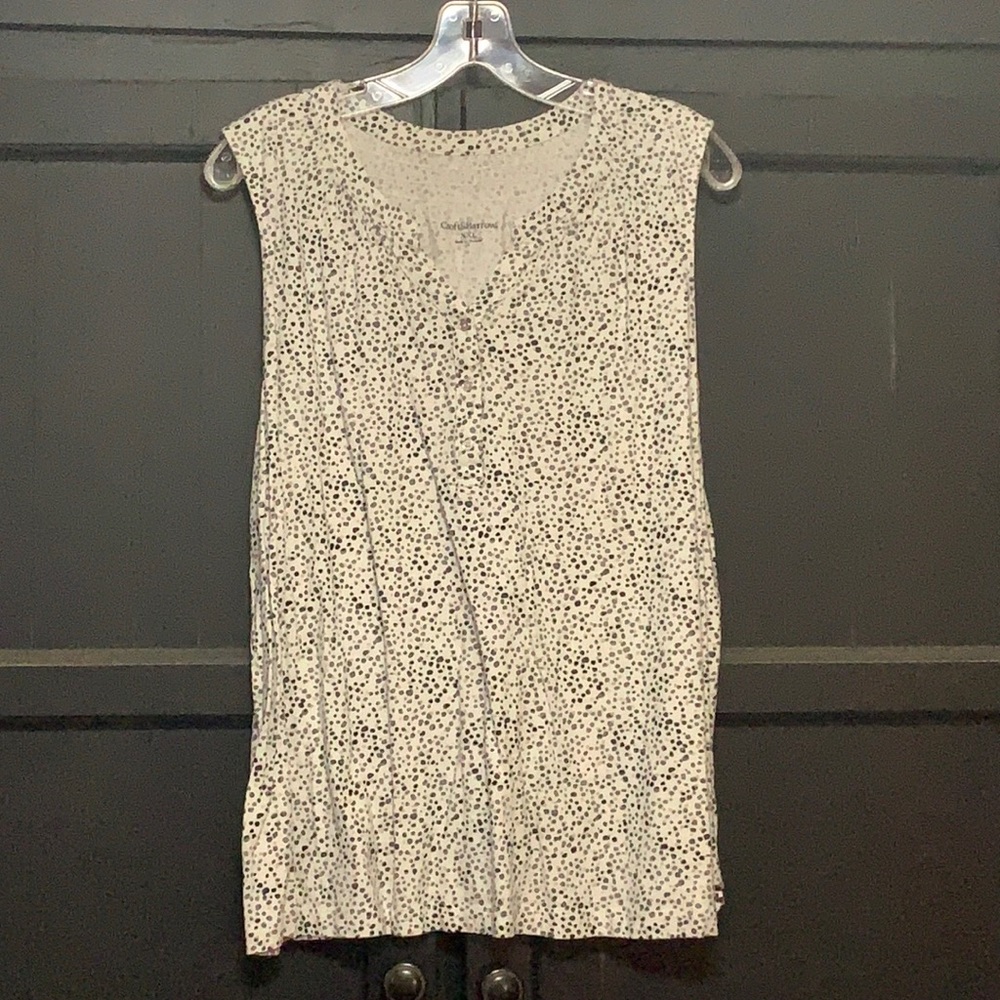 Croft & Borrow Cotton sleeveless shirt